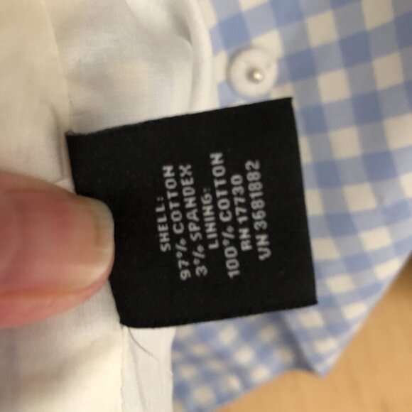 Victoria Beckham for Target Sky Blue & White Gingham Twill Spring Jacket - NWT's - Picture 10 of 10